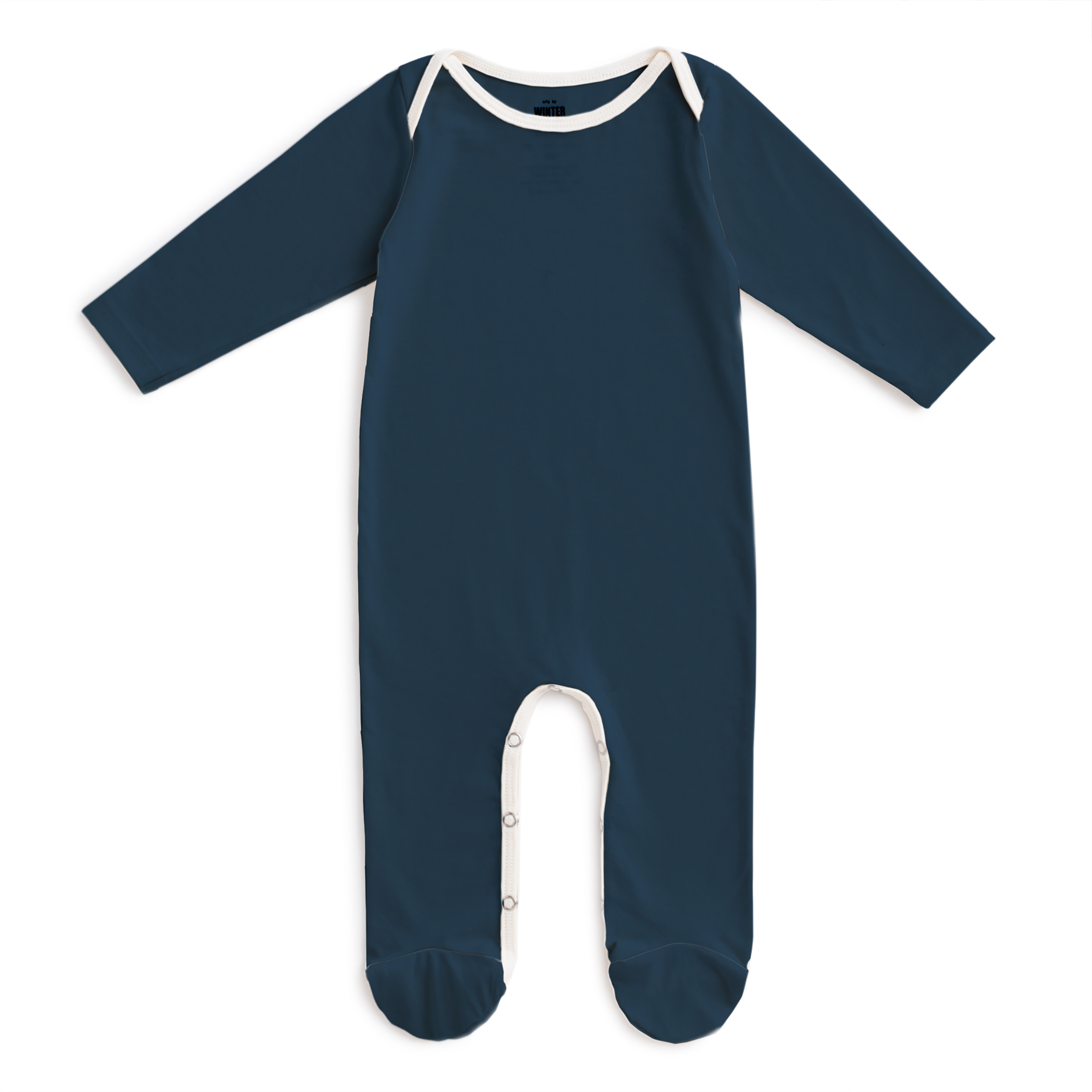Footed Romper - Solid Night Sky