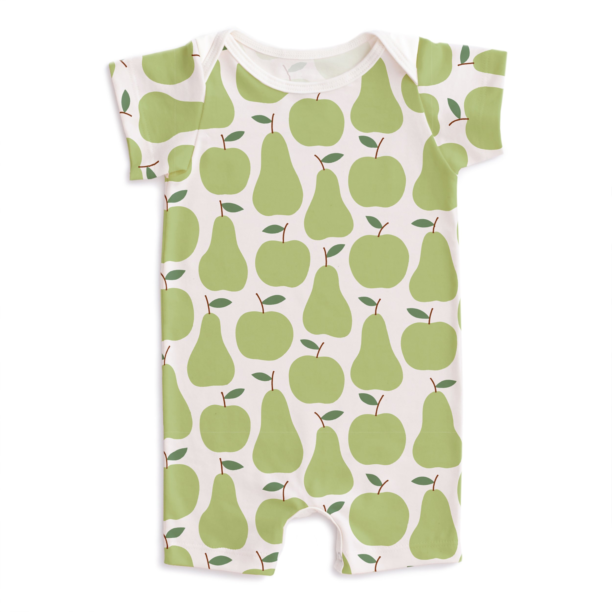 Summer Romper - Apples & Pears Green